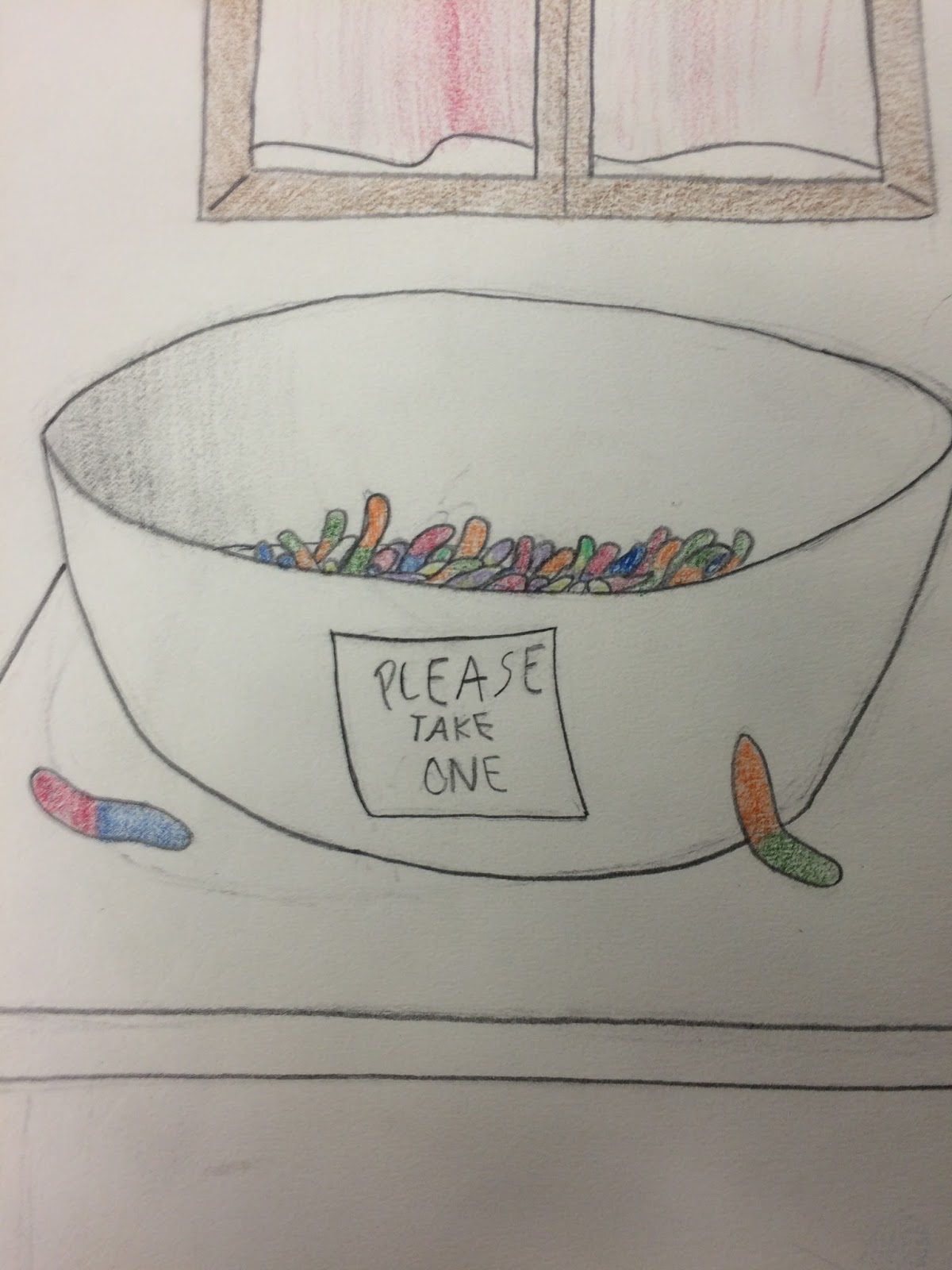 Mrs. Wille's Art Room Advanced art warm up & homework drawing