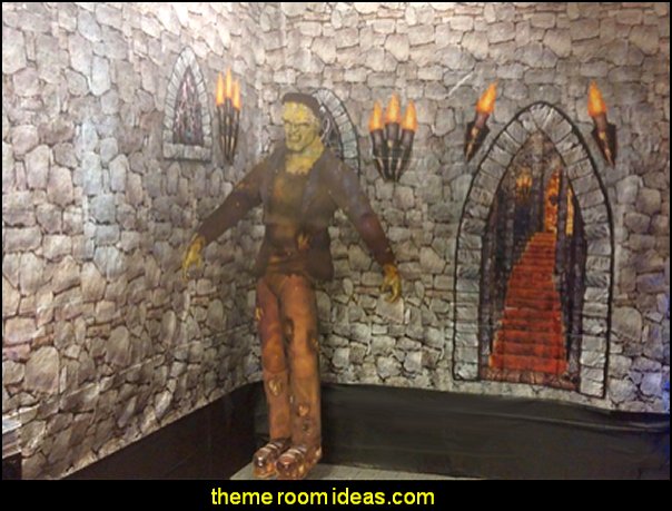 Dungeon Decor halloween decorating Dungeon wallpaper halloween decor
