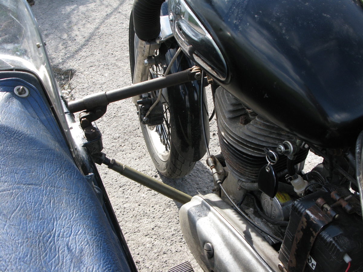fitting a sidecar to a motorcycle