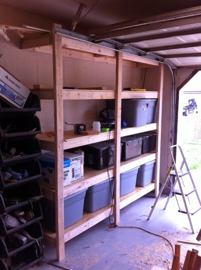 D'Bug's Life: Simple Sturdy Garage Storage Shelf