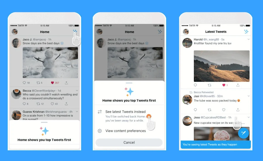 Sick of Twitter's Algorithmic Feed? Switch to Chronological With a Tap
