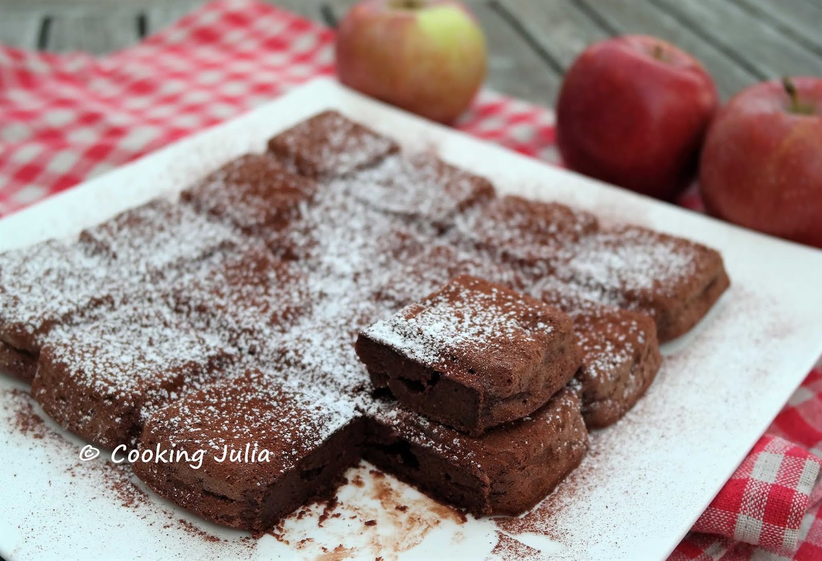 Cooking Julia Gateau Au Chocolat A La Compote De Pommes