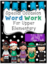 Word Work for Upper Elementary: Special Occasion