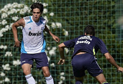 Kaka training with Real Madrid Castilla