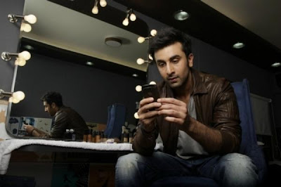 Ranbir Kapoor photo shoot for Black Berry India ad