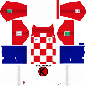 Croatia 2018 World Cup Kit -  Dream League Soccer Kits