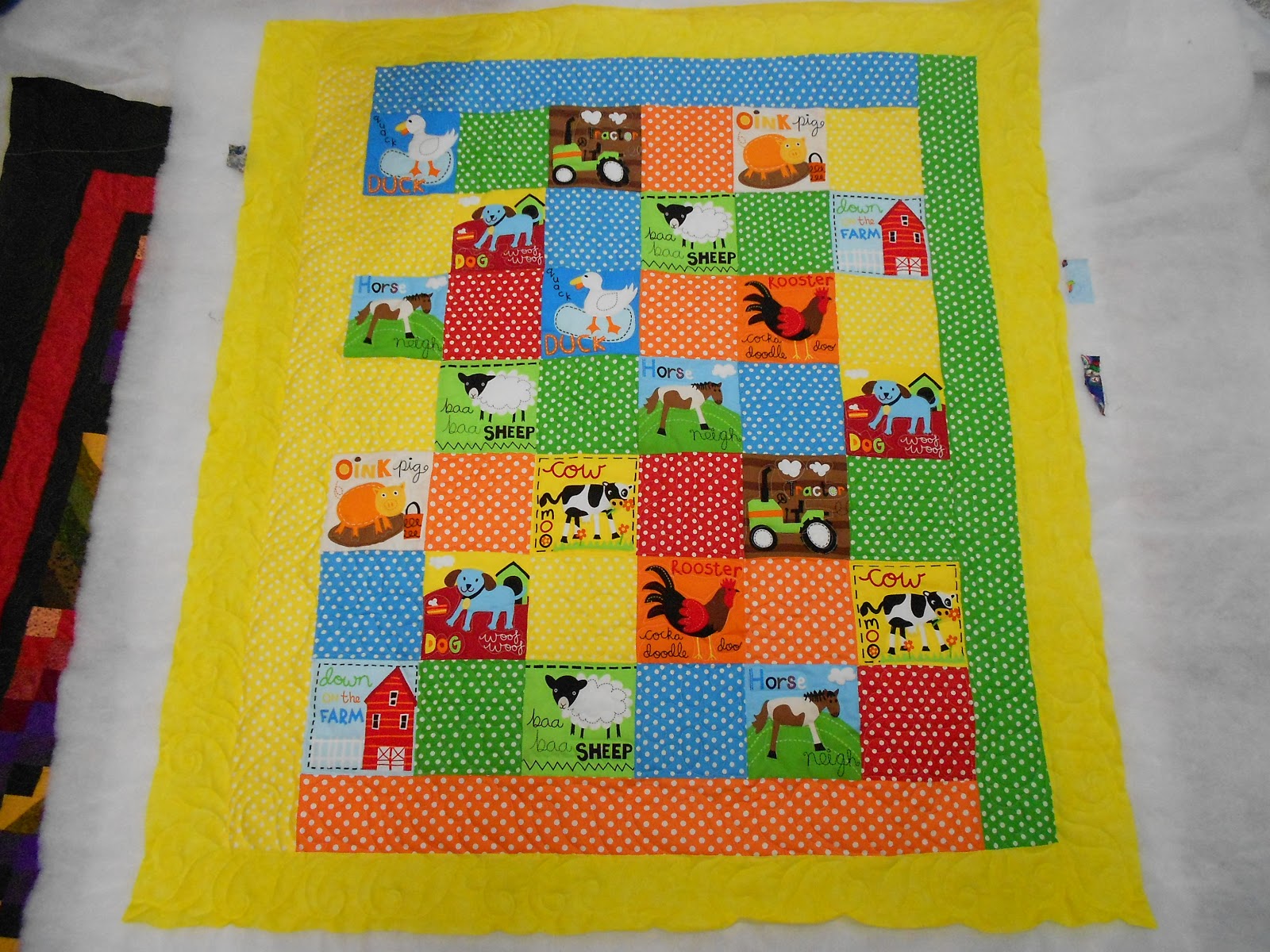 Down To Sew Farm Baby Quilt