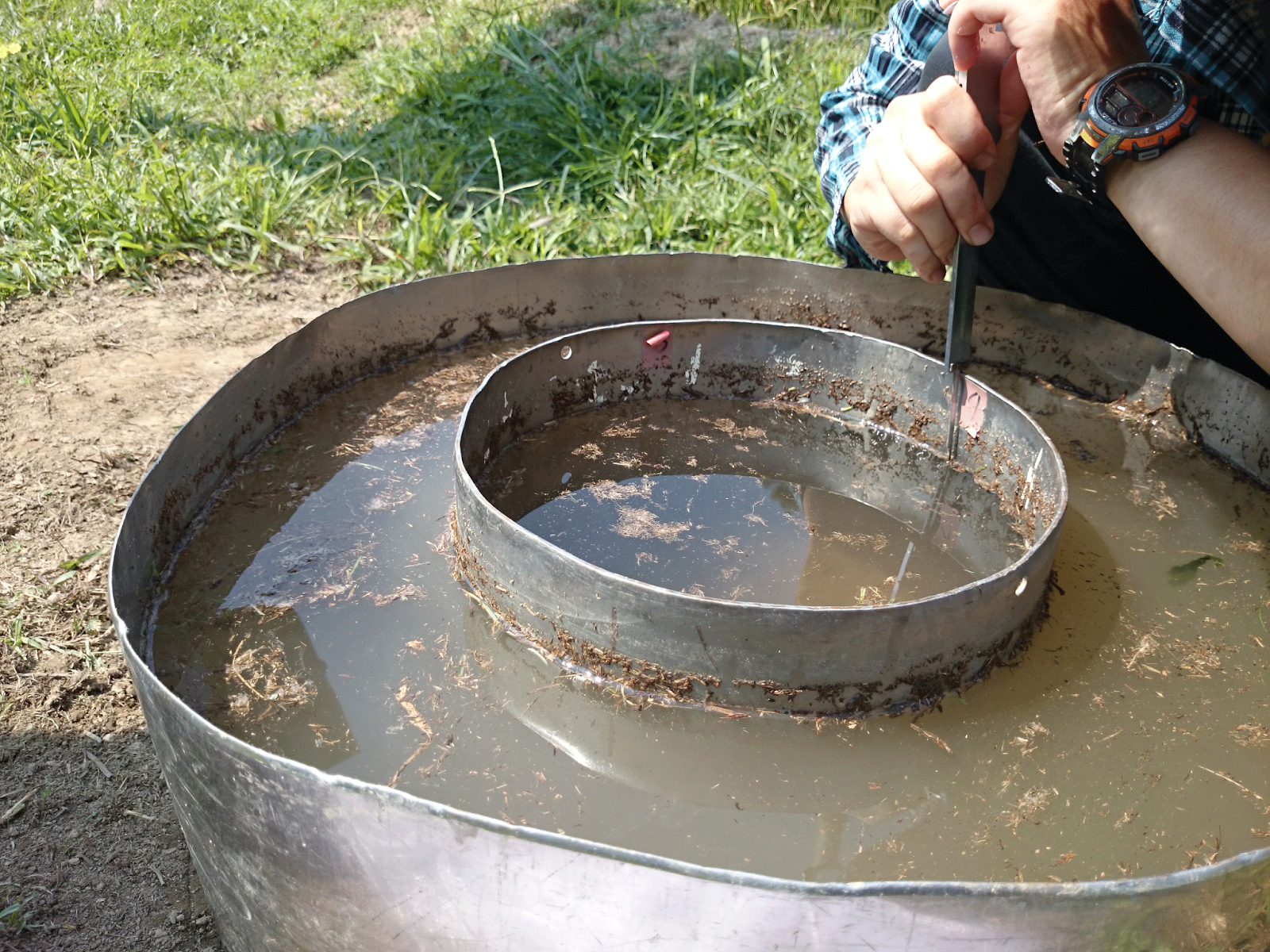 Estudiando Agricultura en Taiwán Cuantificando infiltración de suelo