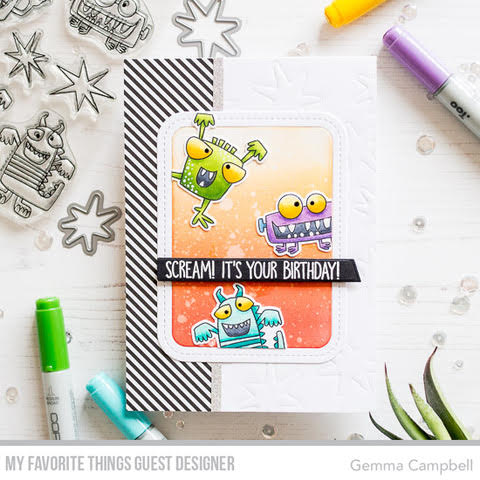 Handmade card by Gemma Campbell featuring products from My Favorite Things #mftstamps