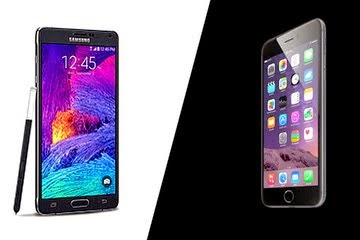Galaxy Note 4 Vs Iphone 6 plus