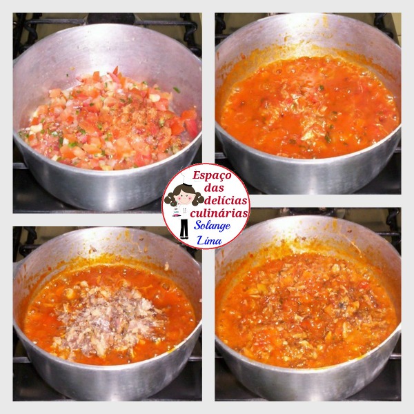 Torta pizza de sardinha e mussarela Espaço das delícias culinárias