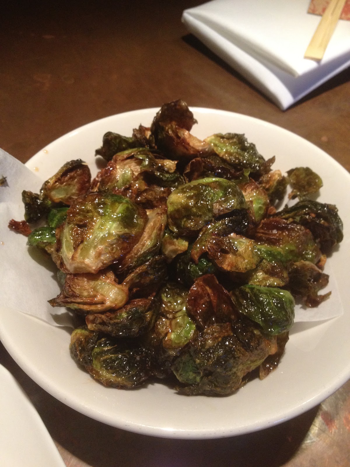 Dinner for Tim Uchi Or, How I got Tim to eat Brussels Sprouts