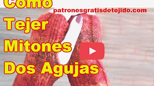 Cómo tejer mitones con dos agujas
