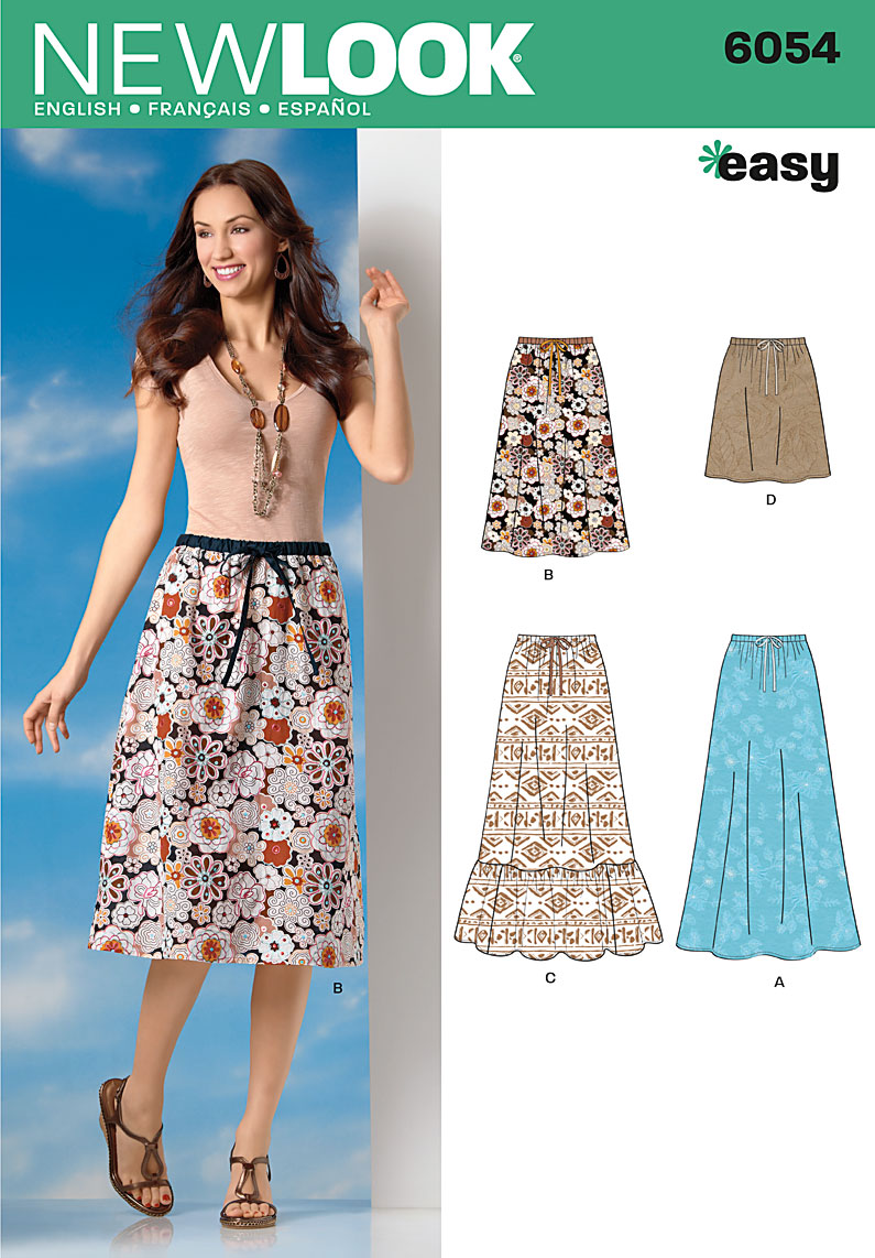SunnySewing: New Look 6054 ~ Long Skirt ~ View A