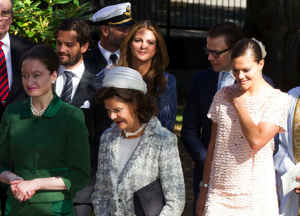 Princess Madeleine, Crown Princess Victoria, Queen Silvia attend memorial service for Princess Lilian at English Church