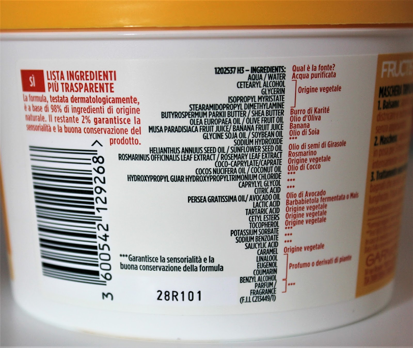 Garnier Fructis Hair Food Nuove Maschere Per Capelli Con Il 98 Di Ingredienti Naturali