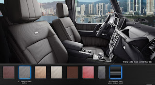 Màu nội thất Mercedes AMG G63 2019 Nội thất Mercedes AMG G63 2019 màu Đen Leather ZF7