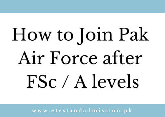 paf admission 2021 after fsc for females
