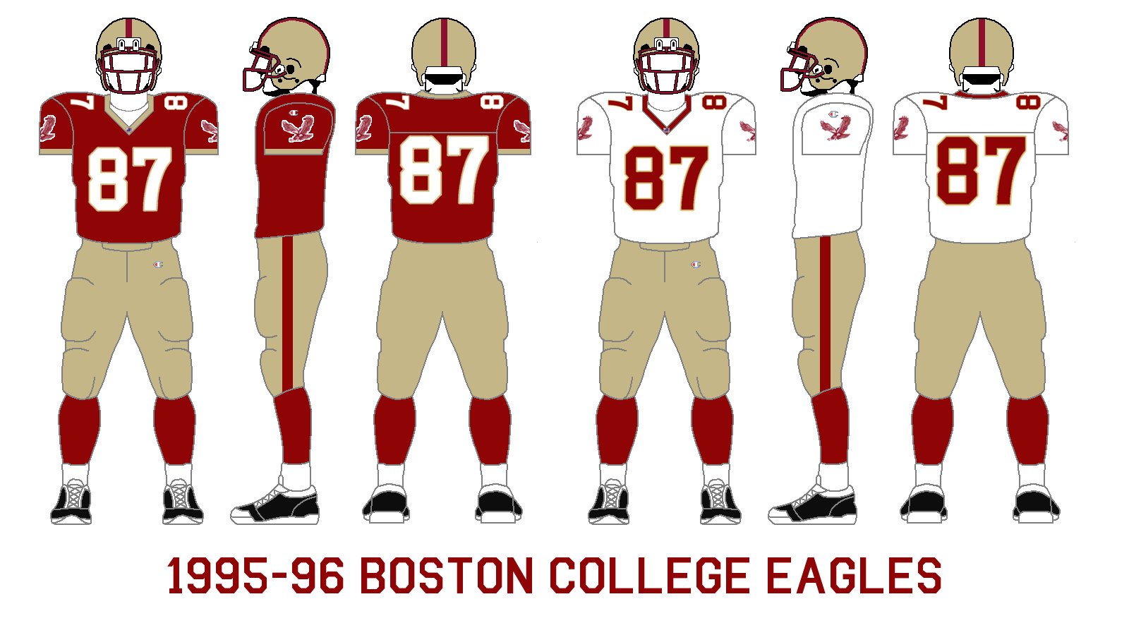 Gridiron Garb Boston College Eagles (199596)