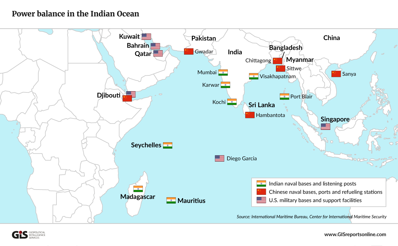 Map Of China Military Bases Around The World | Map of Atlantic Ocean Area