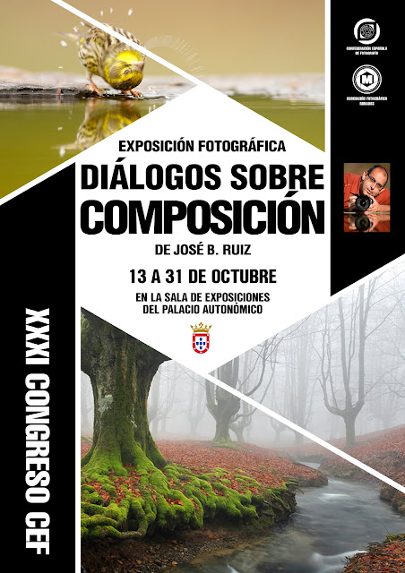 Cartel 'Diálogos sobre composición' de José Benito Ruiz