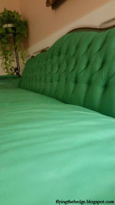 DIY Painted Fabric Couch