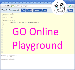 GO programming language Online playground