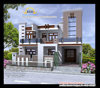 Exterior collections: Kerala home design (3D views of residential ...