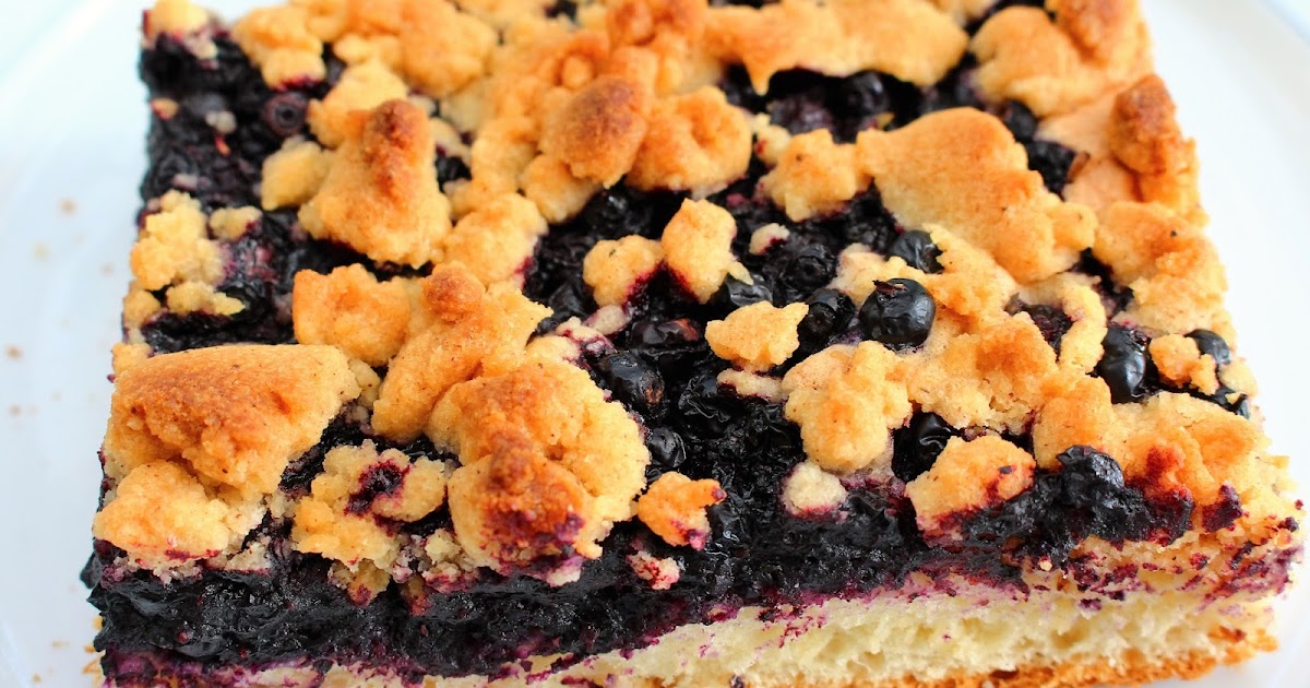 Heidelbeerkuchen mit Streuseln