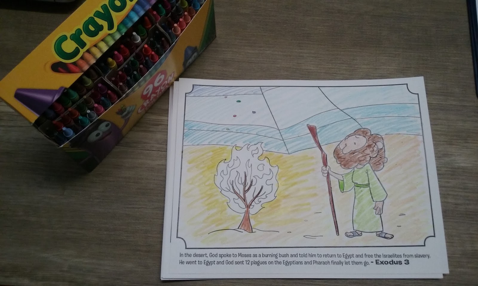 The Confident Journal: Sunday School Craft - Burning Bush (Moses)