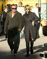 Thing could save if we say that Meg Ryan and her boyfriend, John Mellencamp are suitable couple. And the managed to looked smitten in each other well as the pair were snapped to walking at the Downtown Manhattan street in New York, USA on Monday, November 10, 2014.
