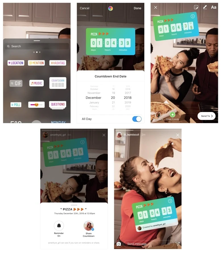 Instagram Adds Countdown Sticker to its Stories Feature