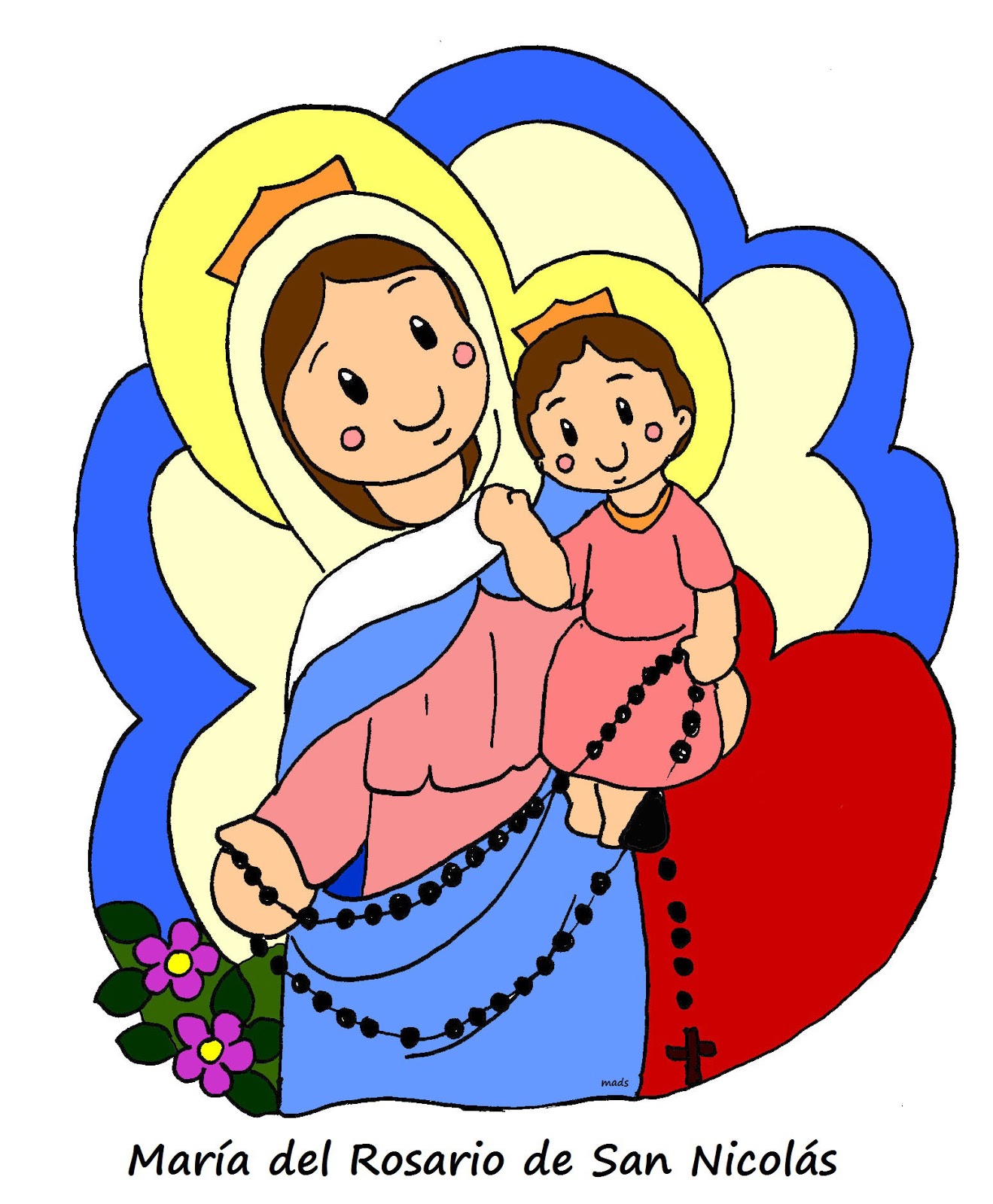 Mis ilustraciones: Nuestra Señora del Rosario de San Nicolás