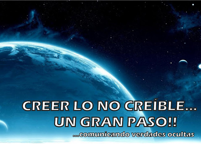 CREER LO NO CREÍBLE...  UN GRAN PASO!!