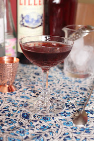 cocktail gin aux prunelles et eau de rose