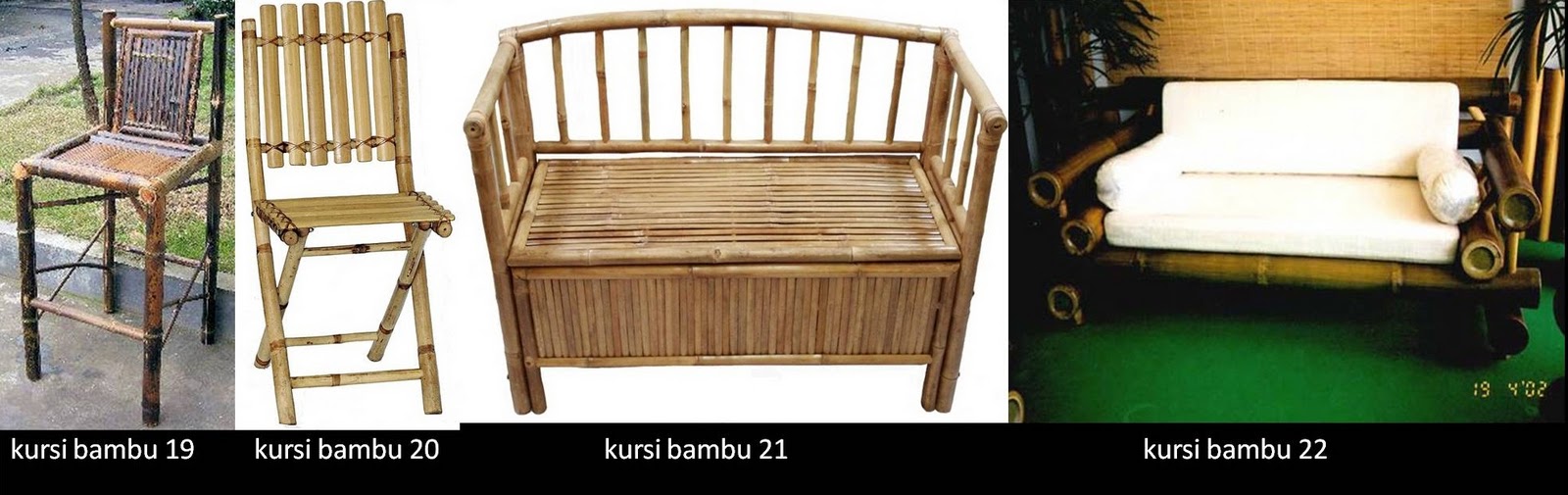 Taman Bambu  Nusantara Aneka Model Furnitur dari  Bambu 