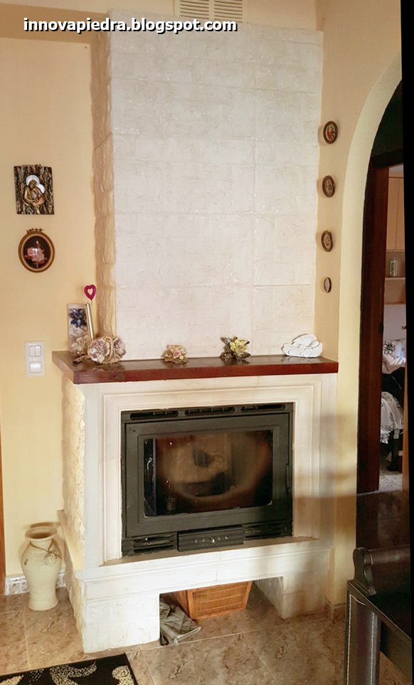 Chimenea de piedra artificial | INNOVAPIEDRA