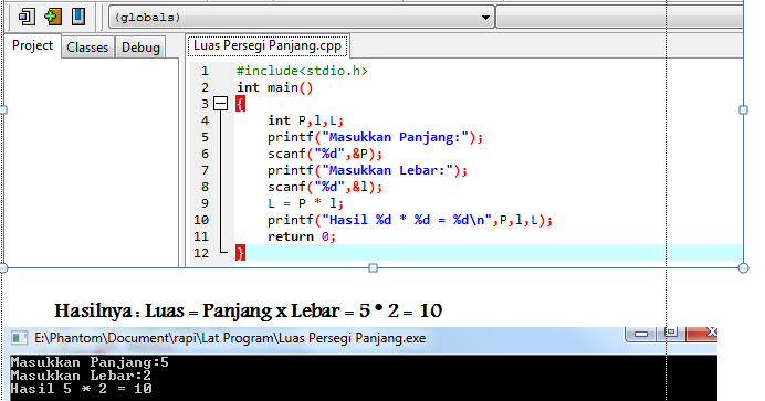 Algoritma dan Pemograman: tugas 3 input dan output