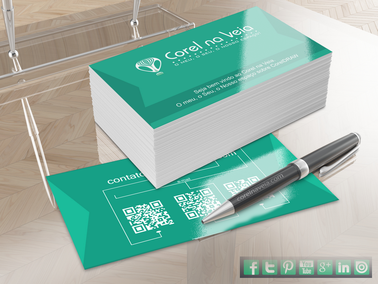 Download Cartão de Visitas UI Contact Minimalista FREE Vector.CDR ...