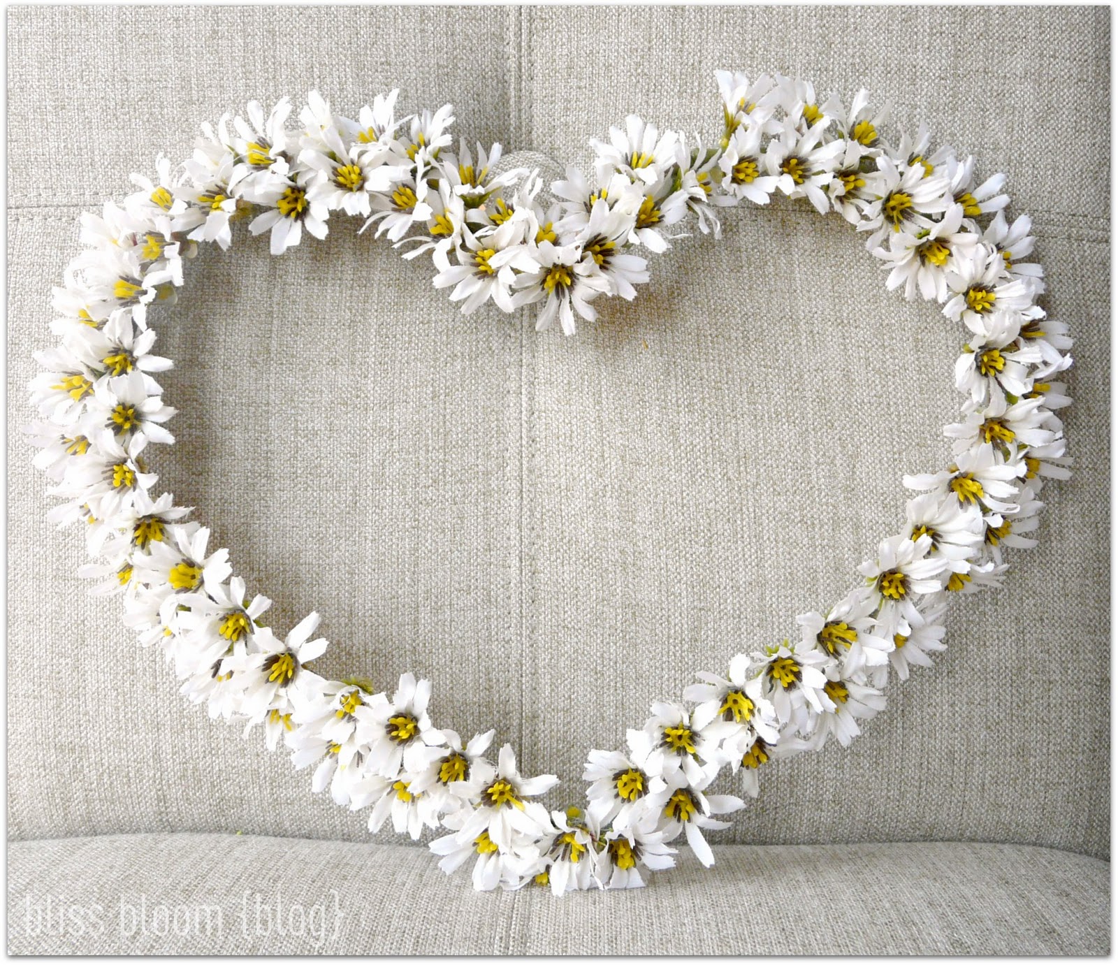 Make Flower Heart Wreaths