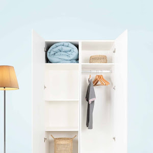 Tủ Quần Áo MOHO VIENNA 201 2 Cánh Màu Trắng