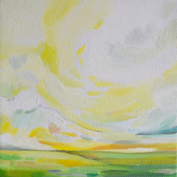 Emily Jeffers Oil Painting Landscape "Sunshine Valley No. 2"