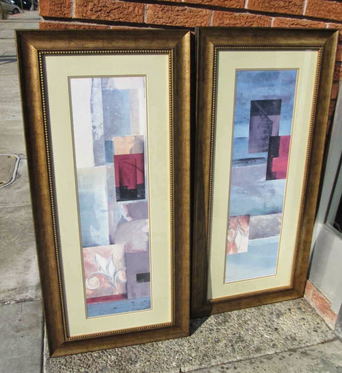UHURU FURNITURE & COLLECTIBLES SOLD Pair Framed Wall Art