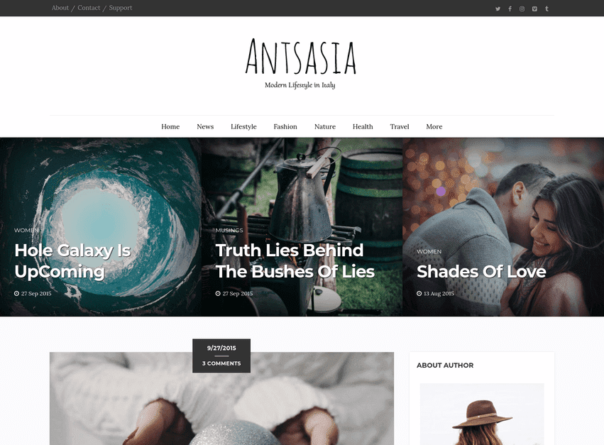 Free Download Antsasia Clean Blogger Template build clean as well as responsive alongside tons of featured provided to aid y'all inwards running a fantastic bl Free Download Antsasia Clean Blogger Template