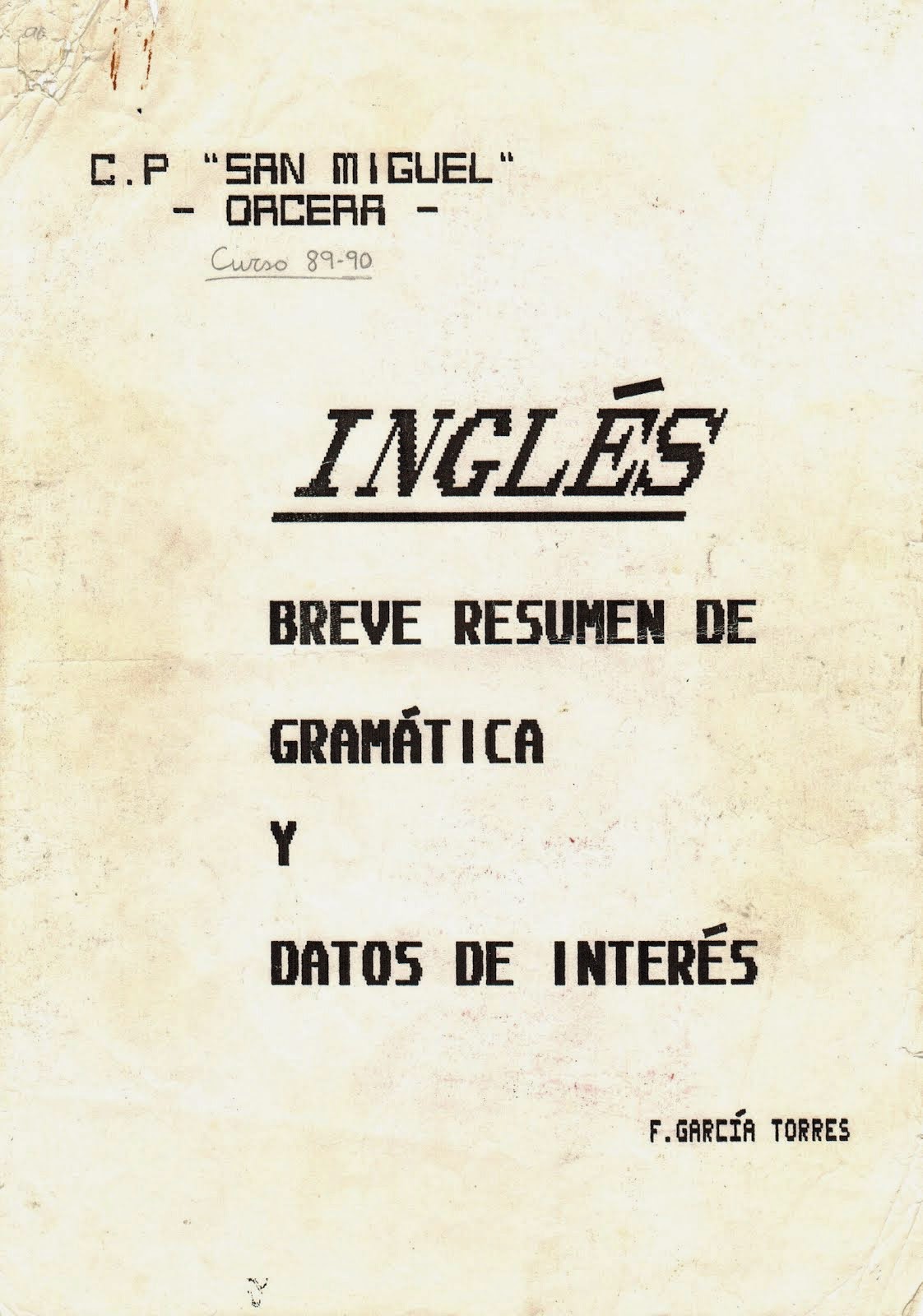 APUNTES DE INGLÉS