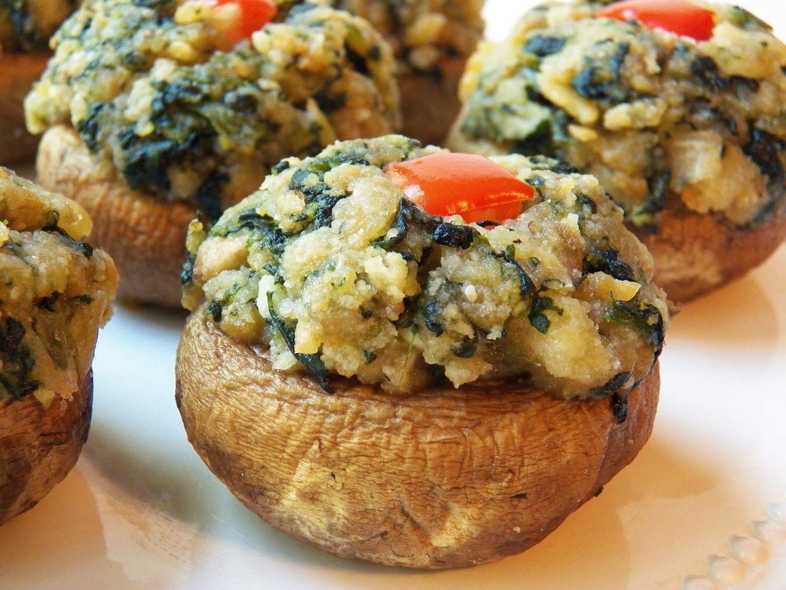 SPINACH & RITZ CRACKER STUFFED MUSHROOMS In Good Flavor Great