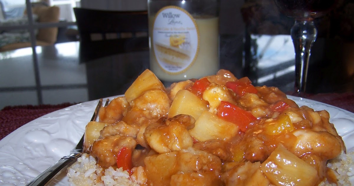 Gluten Free Sweet and Sour Chicken with Quinoa and Rice Skinny GF
