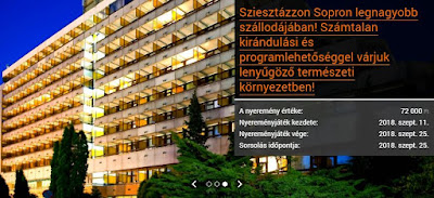 Szállás.hu Hotel Szieszta Sopron Nyereményjáték