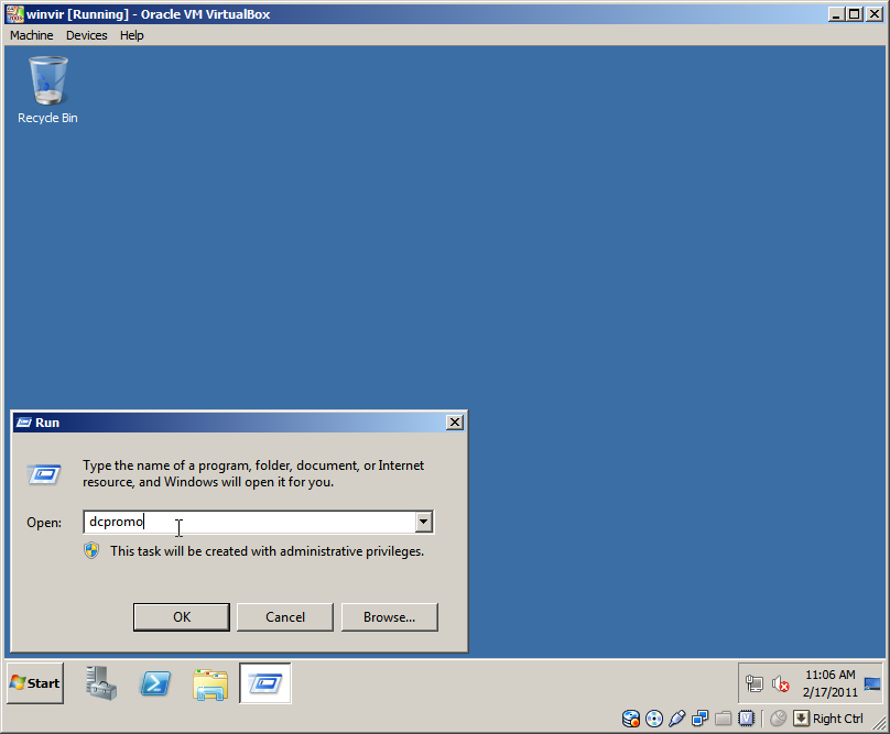 Menginstall Active Directory Windows Server 2008 R2
