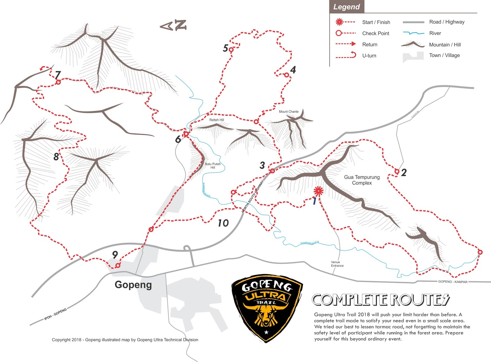 Complete Routes Gut18 Gopeng Ultra Trail